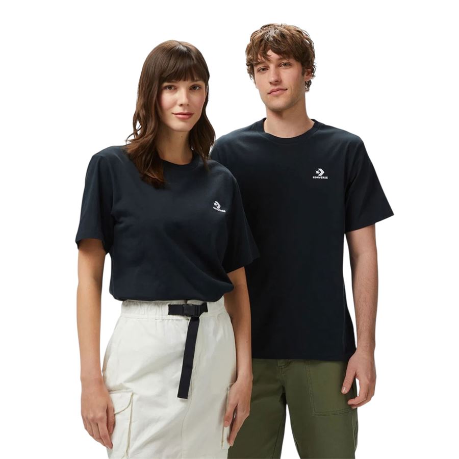 Converse Go-To Embroidered Star Chevron Standard Fit T-Shirt da uomo Converse | 10023876A01